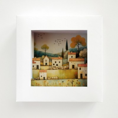Paysage avec maisons