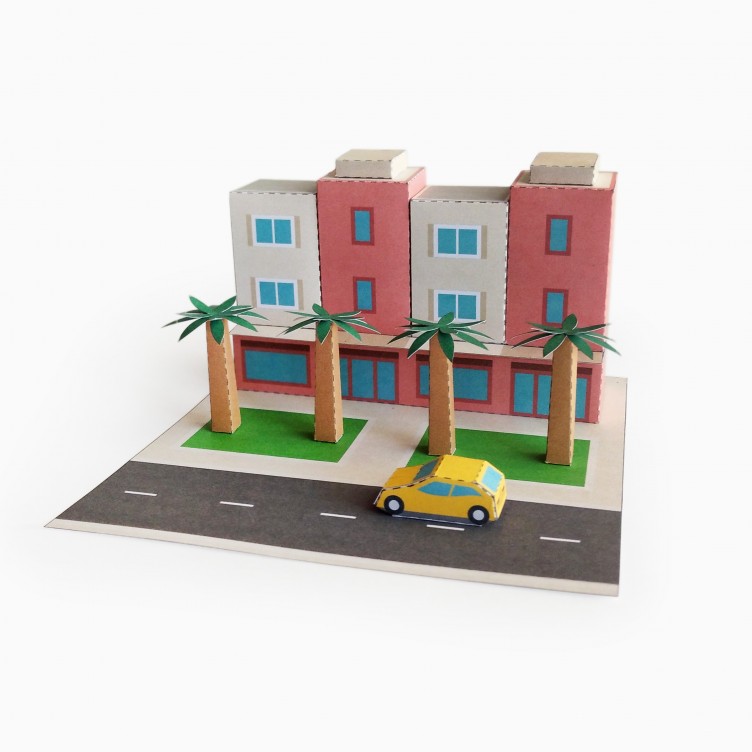 Immeuble et une Voiture