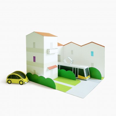 Diorama papier VILLE