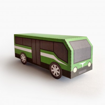 BUS Type A. Paper Toy / Gift Box